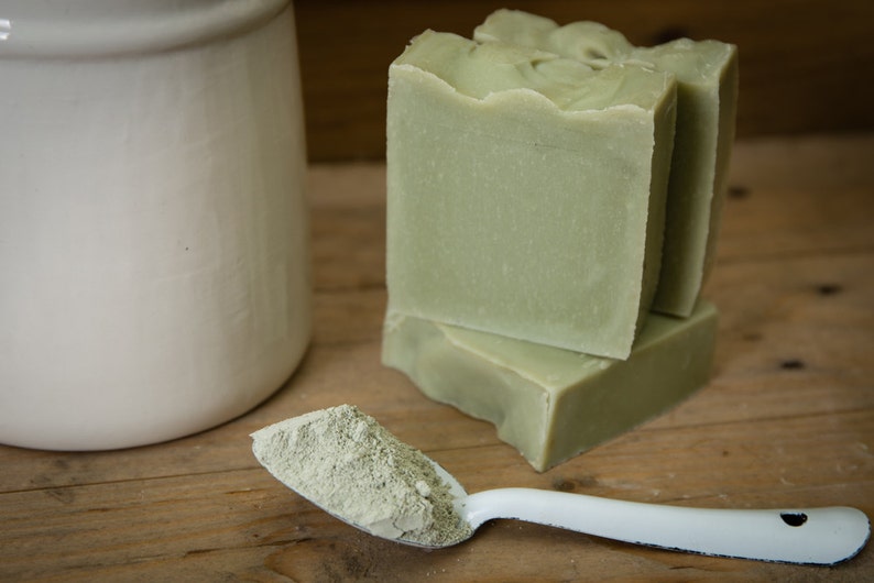 Tea Tree & Green Clay Handmade Soap  Certified 100% Natural image 1