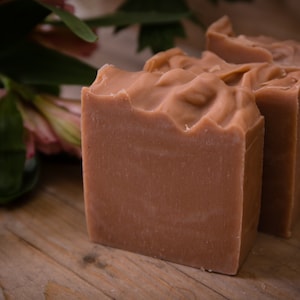 Rose Geranium & Pink Clay Soap Certified 100% Natural Pure Vegan Handmade Soap Cold Process Bean and Boy Soap image 1