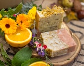 Wildflowers & Oats Soap | Safety Assessed and Certified 100% Natural Vegan Handmade Soap (Cold Process) |  Bean and Boy Soap