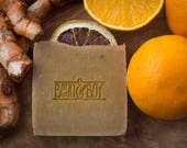 Turmeric & Orange Soap - Certified 100% Natural Pure Vegan Handmade Soap (Cold Process) | Bean and Boy Soap