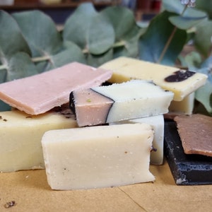 Lucky Dip Box of Handmade Soap Offcuts Sample Sale Seconds Sale Certified 100% Natural Vegan Handmade Soap Bean and Boy Soaps image 3