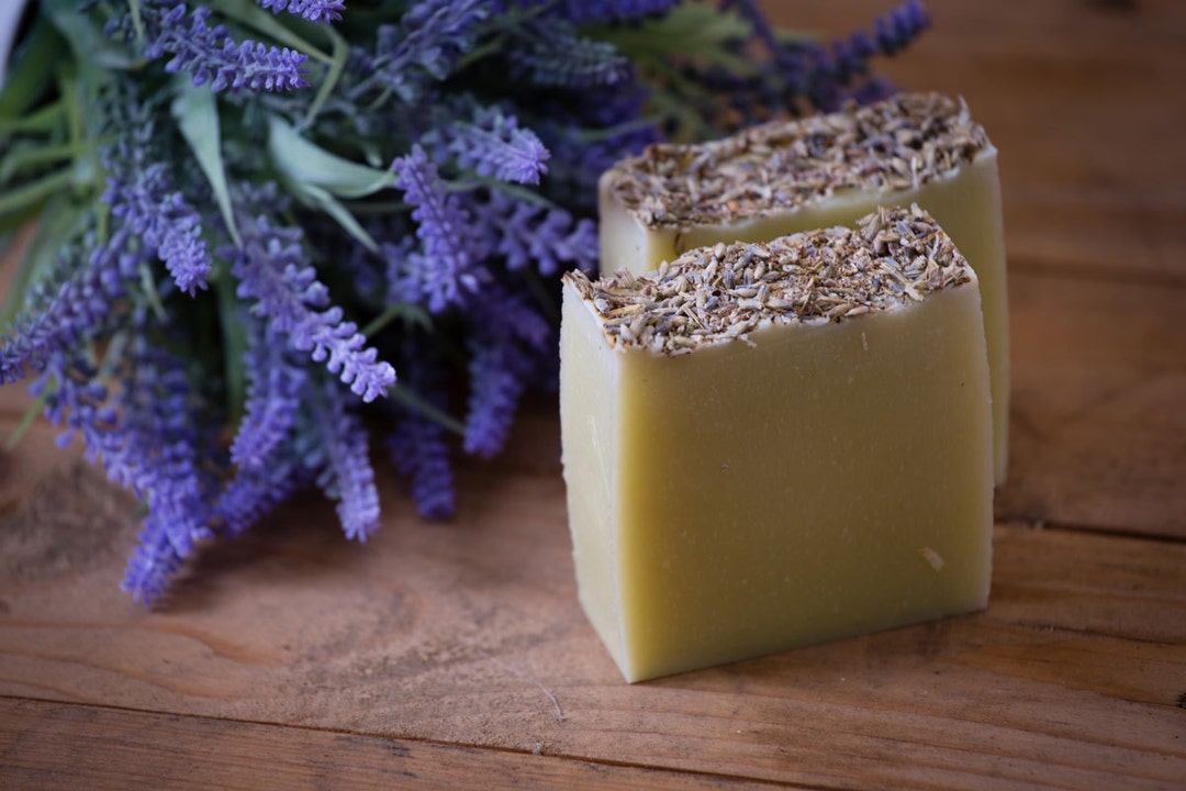 Lavender Soap - Certified 100% Natural Pure Vegan Handmade Soap (cold ...