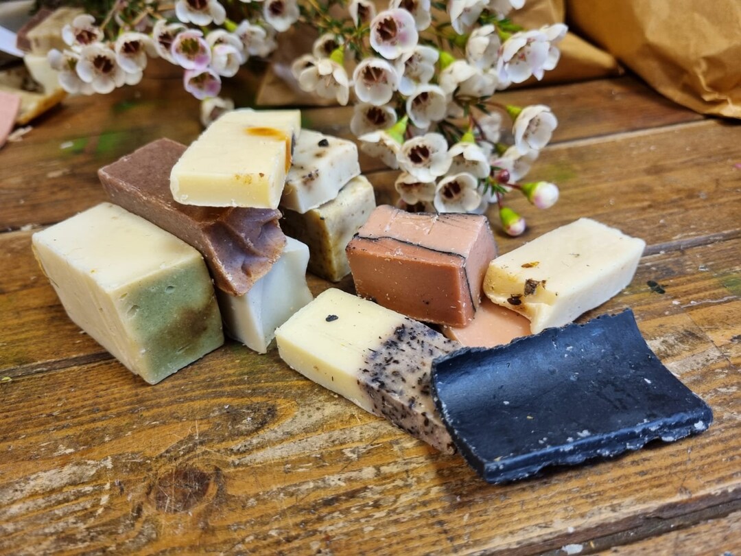 Lucky Dip Box of Handmade Soap Offcuts Sample Sale Seconds Sale