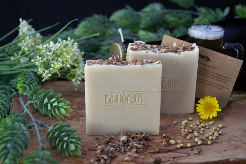 Earth Ale Beer Soap Certified 100% Natural Pure Vegan Handmade Soap Cold Process image 4