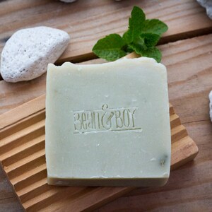 Pumice & Patchouli Soap Certified 100% Natural Pure Vegan Handmade Soap Cold Process Bean and Boy Soap image 1