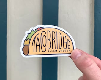 Salem Taco Bridge Sticker (v3) - 3"