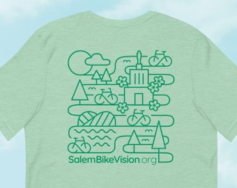 Salem Bike Vision Tshirt - front & back print