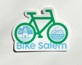 Bike Salem Oregon Vinyl Sticker - 3"
