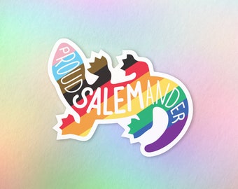 Proud Salemander Pride Sticker - 3"