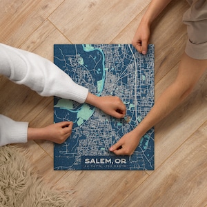 Salem Oregon Map Puzzle