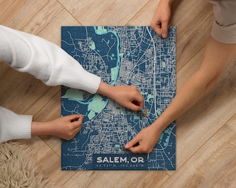 Salem Oregon Map Puzzle