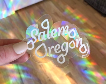 Rainbow Suncatcher Sticker - Salem Cloud - 3"