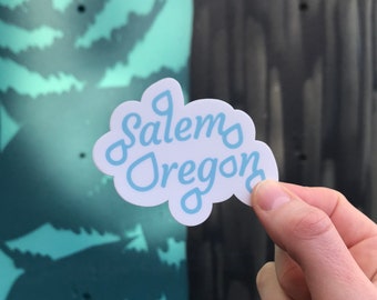 Salem Rain Cloud Sticker - 3"