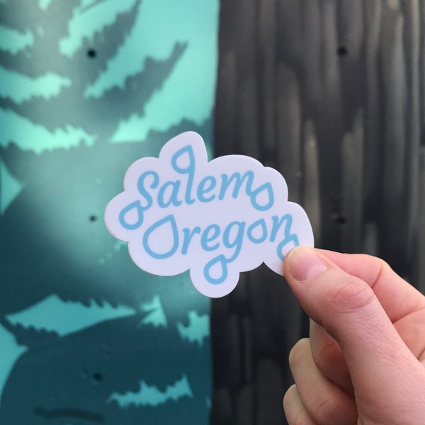 Salem Rain Cloud Sticker - 3"