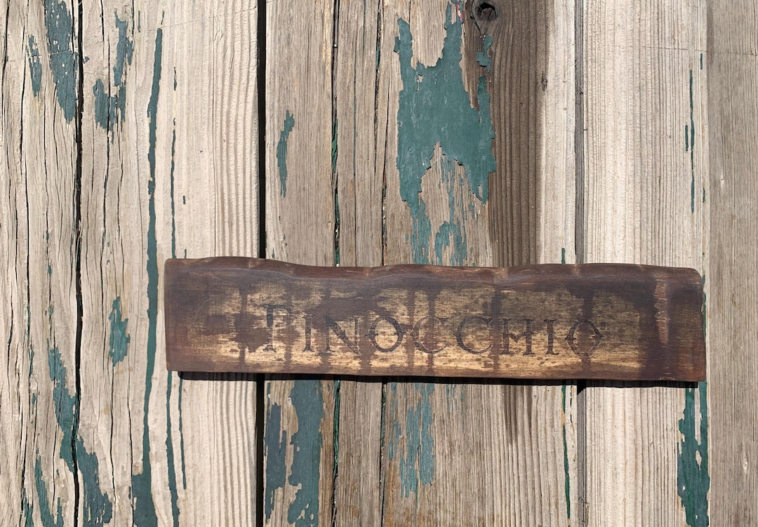 Pinocchio Sign Pinocchio! Reclaimed Pallet Wooden Sign. - Etsy