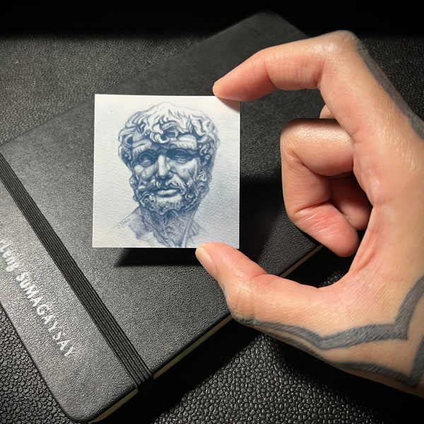 Seneca Graphite Pencil Study Fine Art Waterproof Sticker