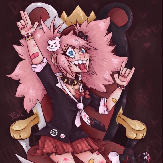 Despair Junko Enoshima Danganronpa 11 X 17 Print Etsy