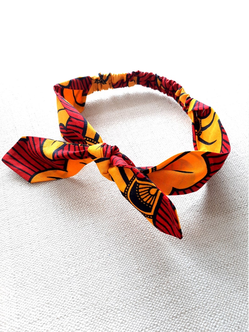 African Print Headband Top Knot Headband Rockabilly | Etsy UK