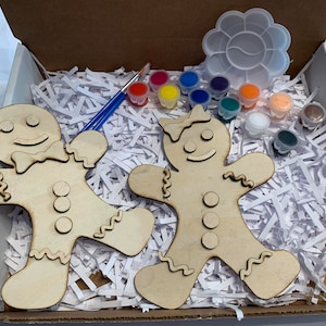 DIY Christmas Gingerbread Man & Woman Painting Kit
