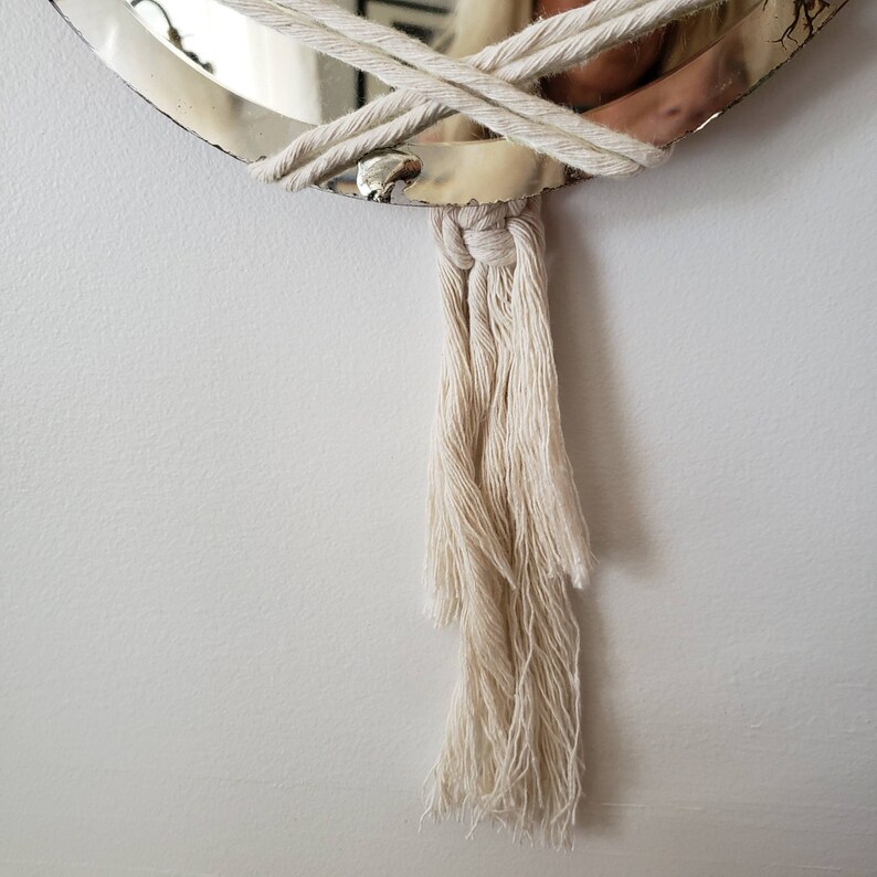 Macrame Wall Hanging Macrame Mirror Hanger Woven Mirror Hanger Etsy