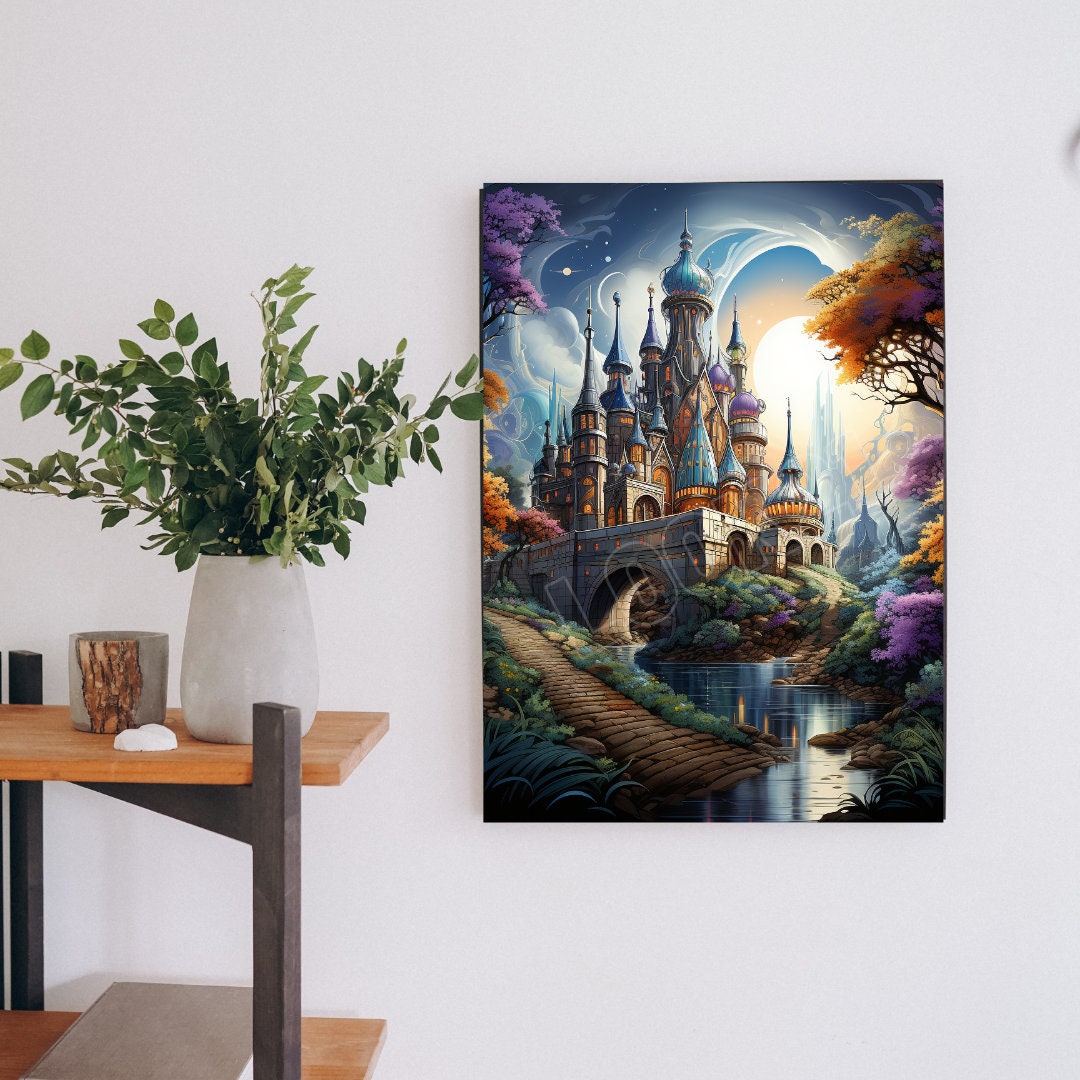 Mystical Castle in a Dreamscape Digital Art Digital Download - Etsy