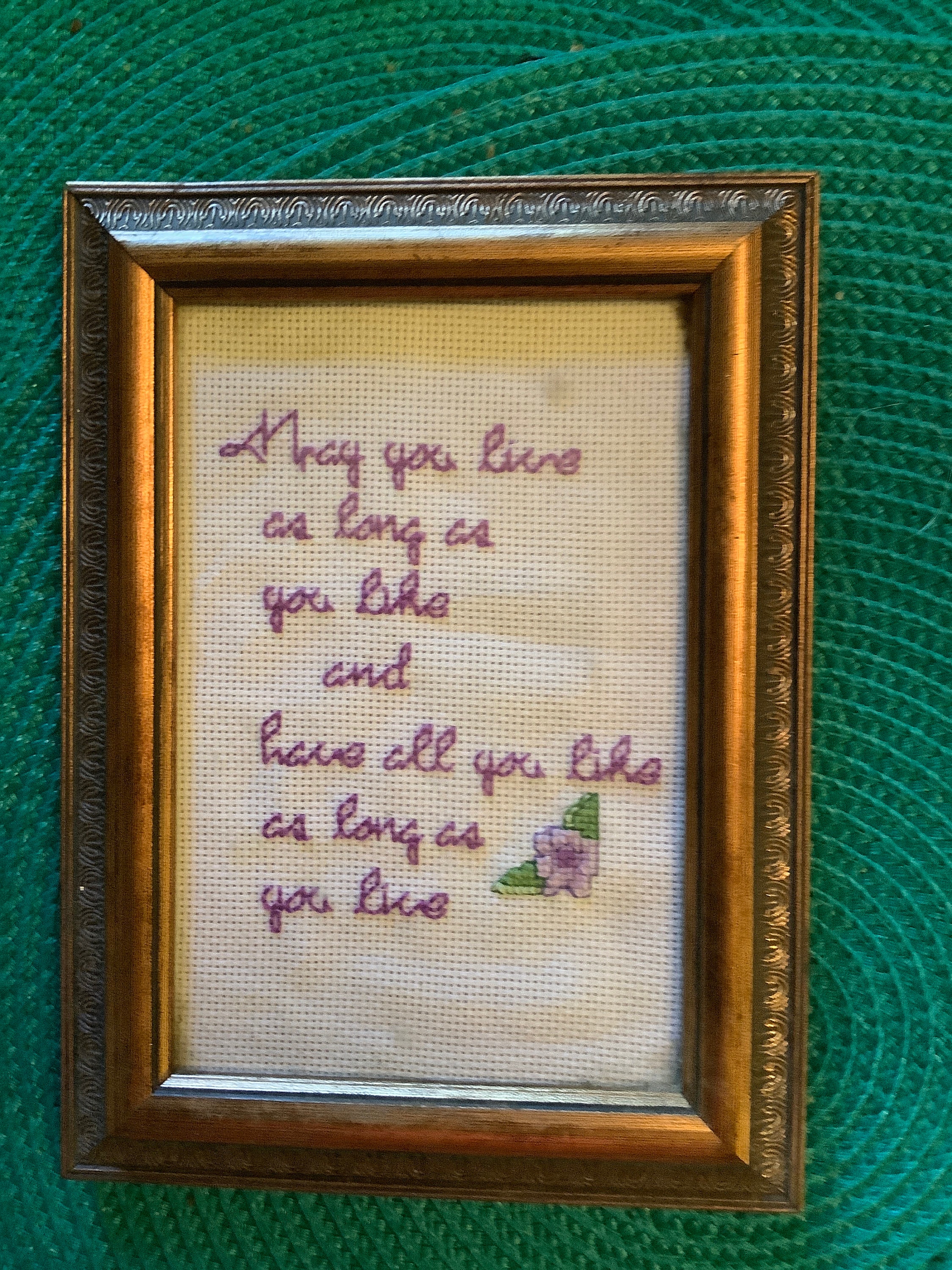 Cross stitch saying | Etsy