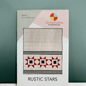 Rustic Stars Digital Quilt Pattern by Heather Black - Quiltachusetts