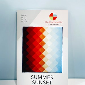 Summer Sunset Quilt Digital Pattern by Heather Black - Quiltachusetts