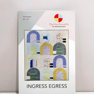 Patrón de edredón digital Ingree Egress de Heather Black - Quiltachusetts