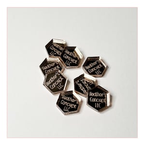 Custom Product Tag, Mirrored Acrylic Tag