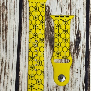 Uhrenarmband mit Bienen-Gravur