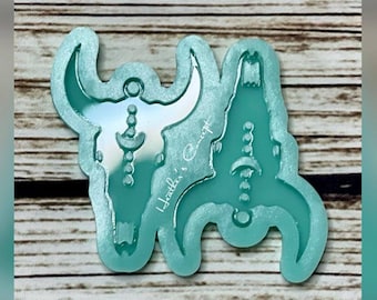 Bull Skull Earring Dangle Mold