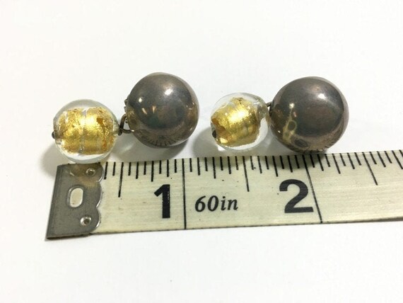 Pair of Vintage Solid Sterling Silver Dome Earrin… - image 5