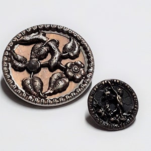 Two Antique Trelon, Weldon, & Weil – Hartog and Marchand (of Paris) Metal Buttons