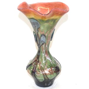 「ミシェル ルゾロ(1949~仏)」1995年作「フラワーベース」 Michele luzoro vase - Etsy 日本