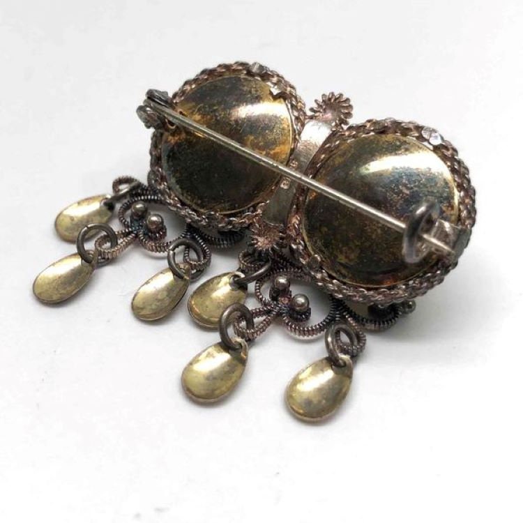 Broche De Mariage Norvège Argent Massif Bijou Ancien Silver Couronne Solje 03 Rtep