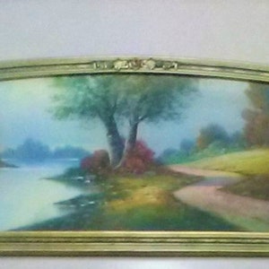 Vintage Signiert H Ullrich Malerei Auf Kunstlertafel Von Etsy