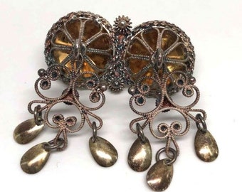 Vintage 830 Silver (With Gold Wash) Scandinavian/Norwegian Solje Wedding Brooch