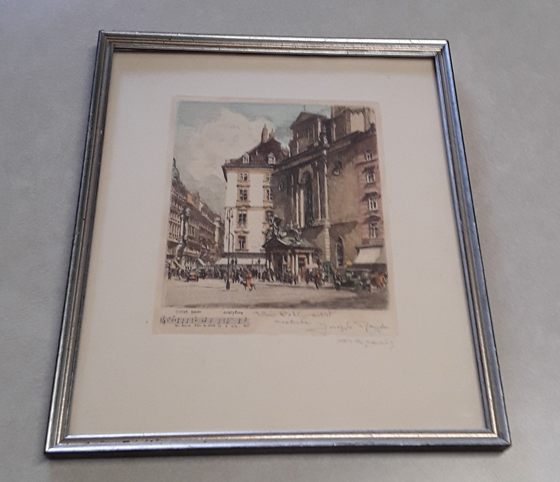 Herta　Czoernig　風景画　手彩色エッチング　銅版画 HertaCzoernig風景画手彩色エッチング銅版画