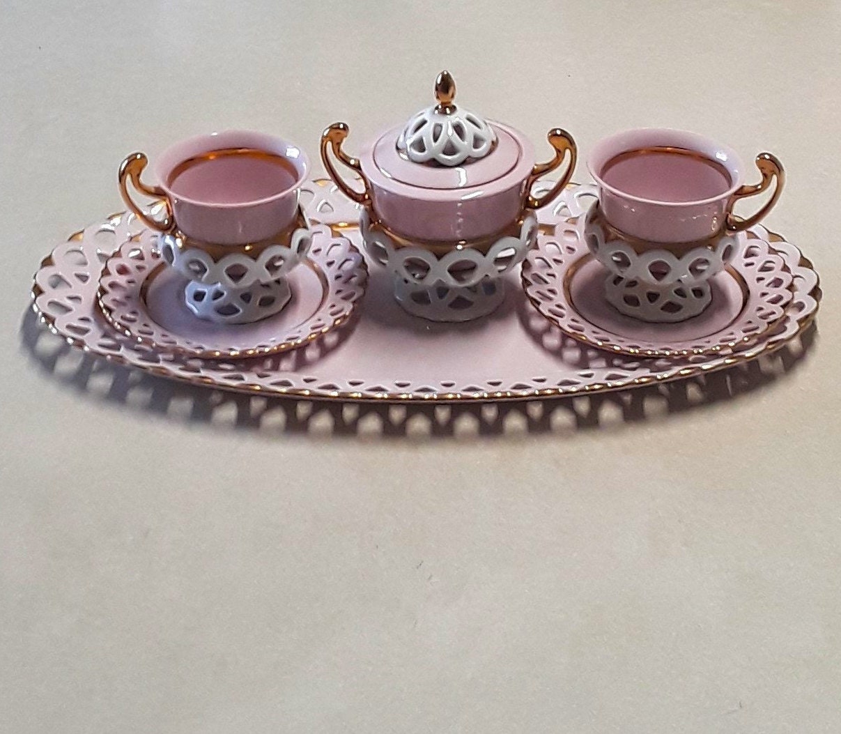 Vintage Haas & Czjzek (czech Republic) Rosa Porzellan/rose