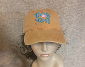 Dog Mom Embroidered ball cap