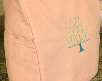 Standard 5 qt Kitchenaid Mixer Cover Live Love Bake embroidered