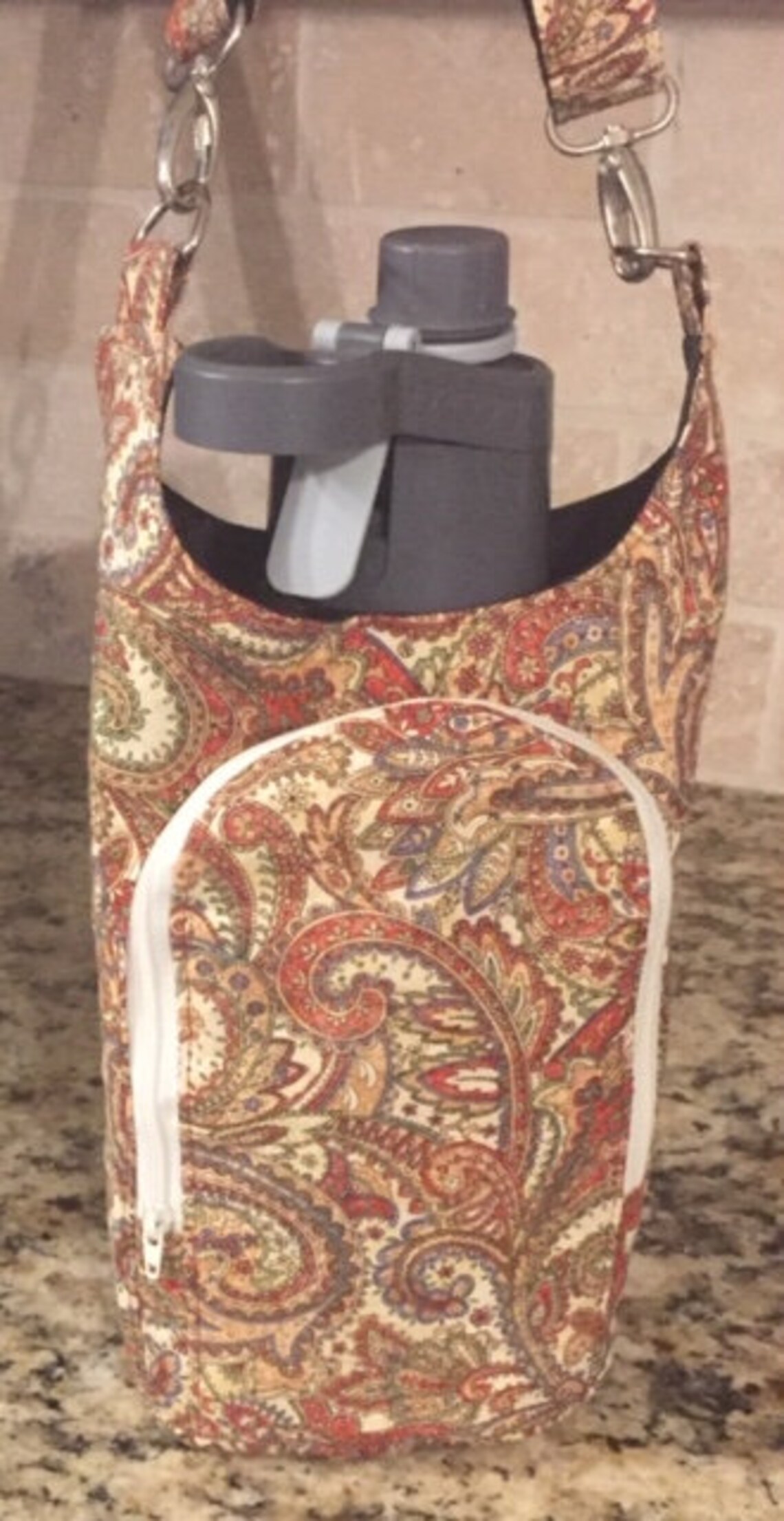 Cross Body Water Bottle Bag Etsy