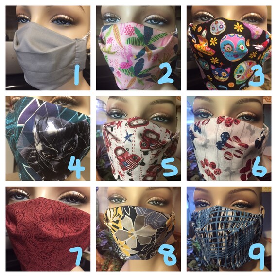 Face Mask with Wire for Nose and insert for Filter Etsy