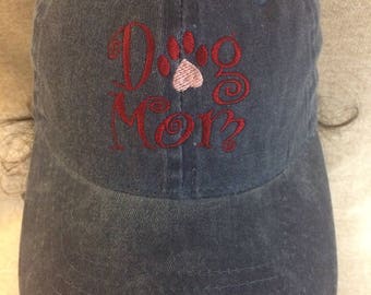 Custom Embroidered Dog Mom cap