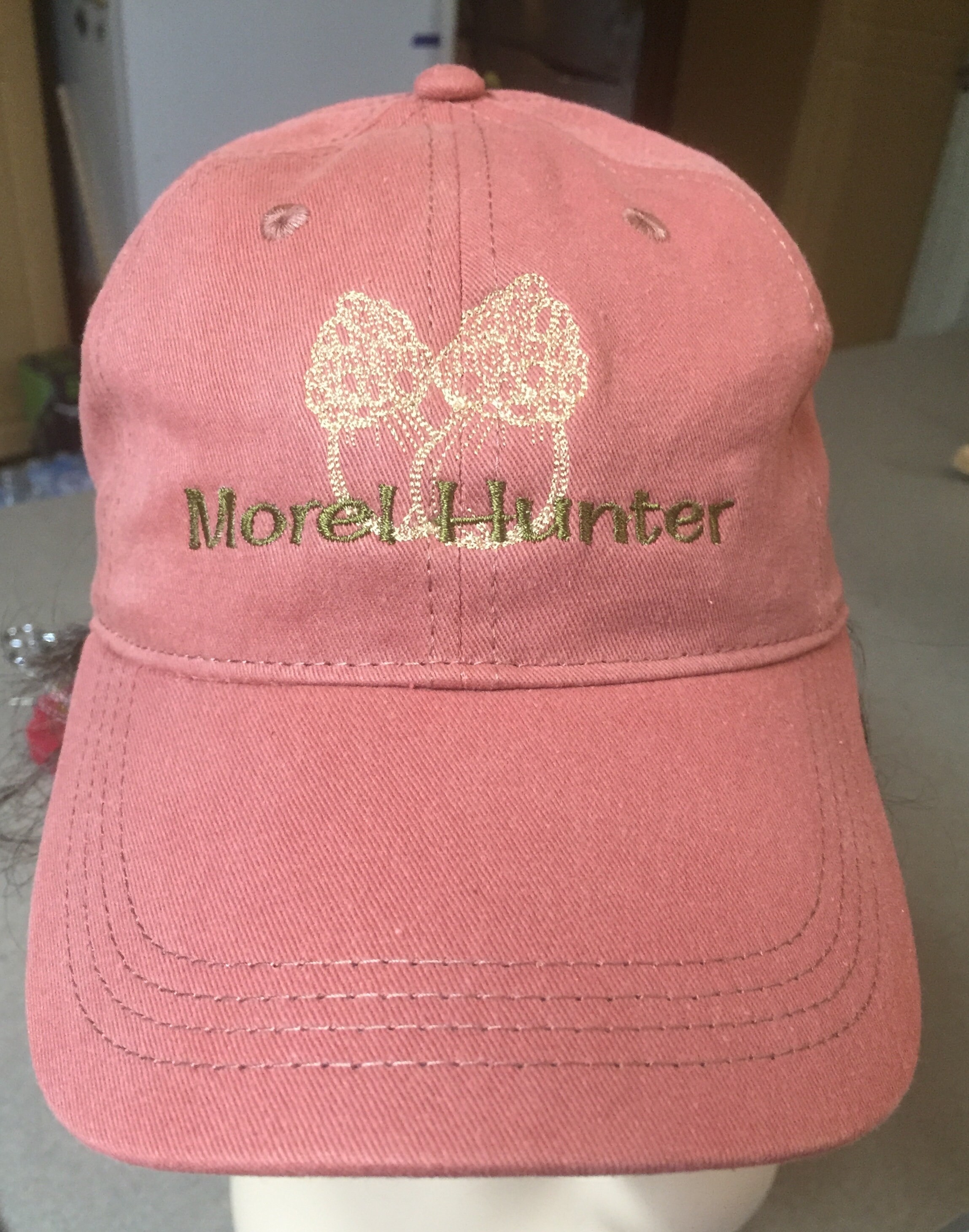 Embroidered Morel Hunter Cap Red Stone 