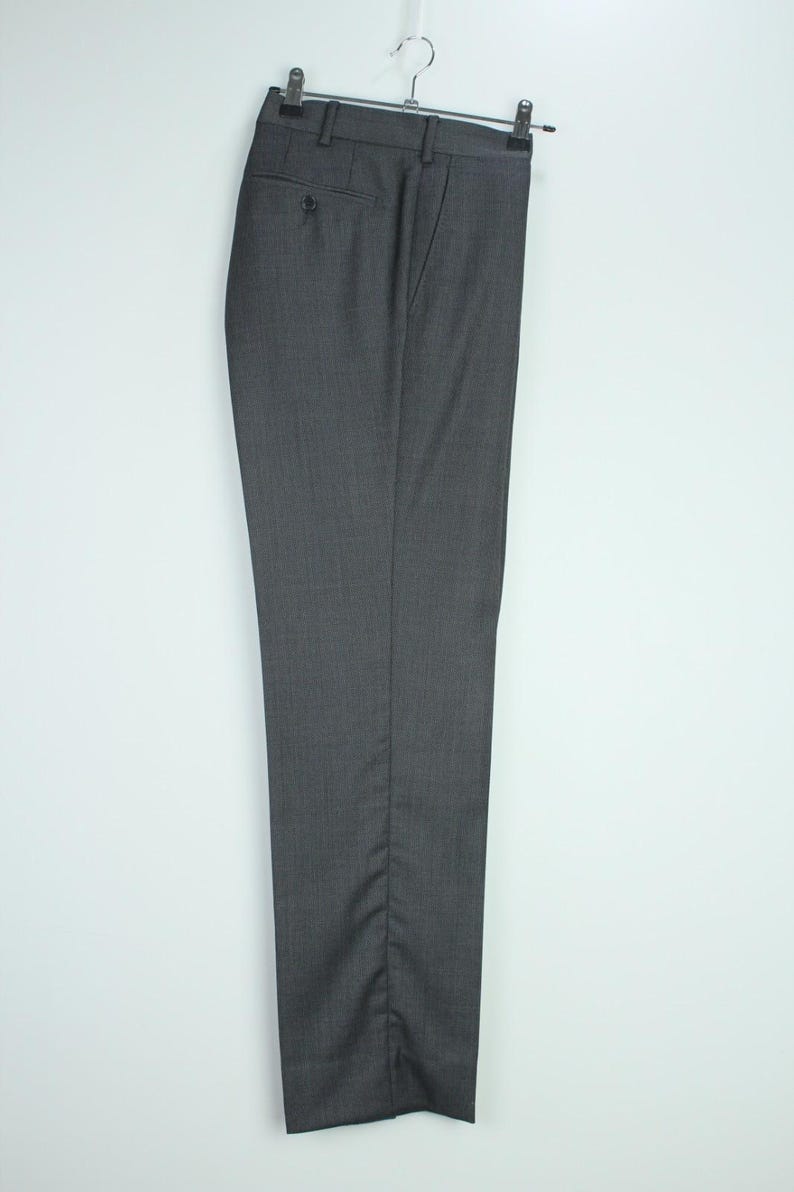 Boggi Milano gray birdeyes 120's pure wool modern suit 48it 38us/uk 34x31 image 5