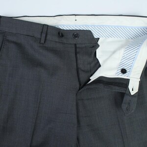 Boggi Milano gray birdeyes 120's pure wool modern suit 48it 38us/uk 34x31 image 15