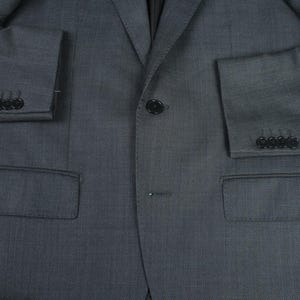 Boggi Milano gray birdeyes 120's pure wool modern suit 48it 38us/uk 34x31 image 14