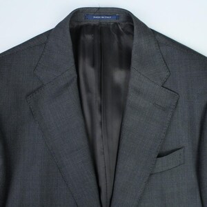 Boggi Milano gray birdeyes 120's pure wool modern suit 48it 38us/uk 34x31 image 13